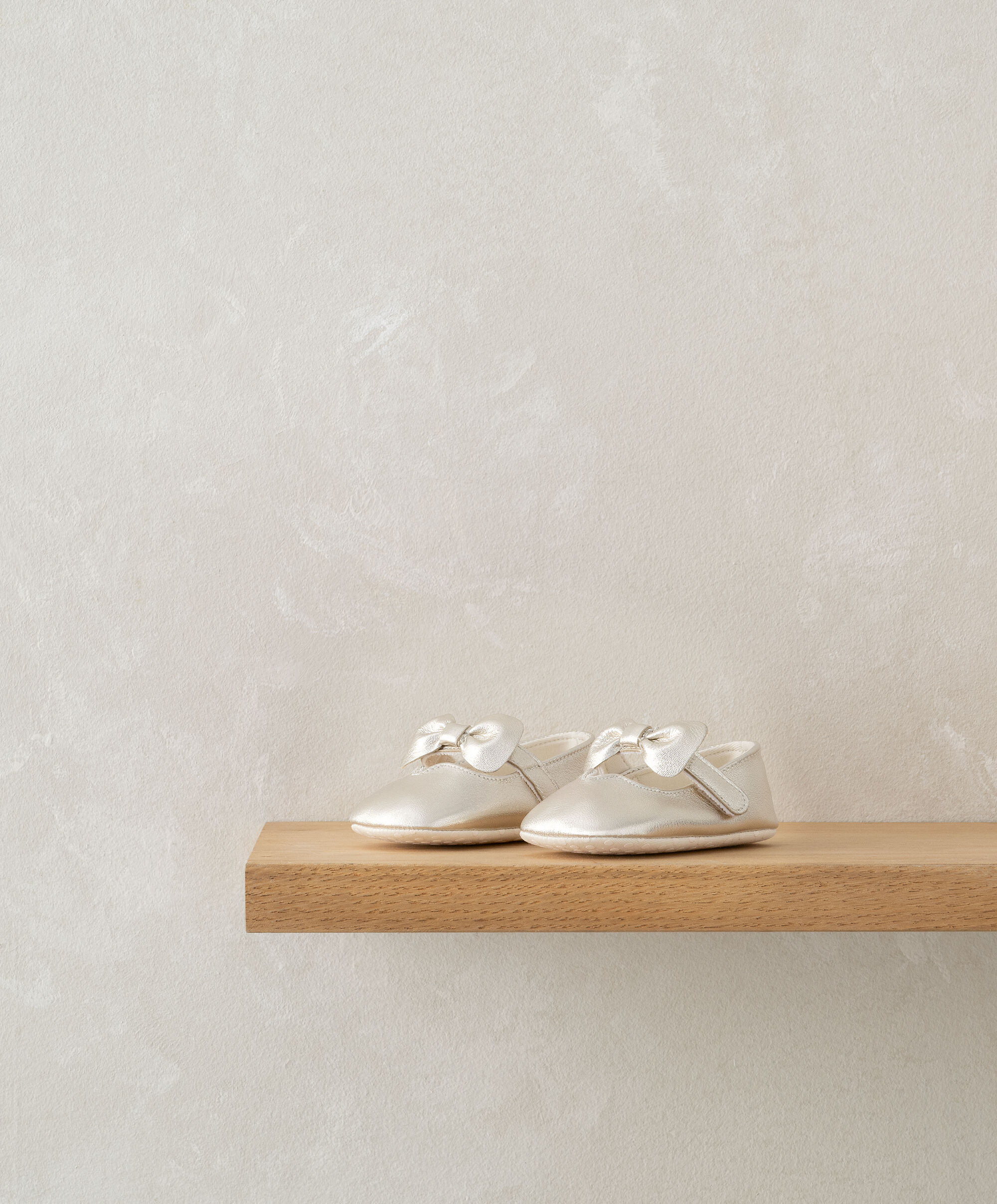 Bow Embroidered Dress - 5 Piece Gift Set with Bow Pram Shoes and Lamb Chime Toy image number 5
